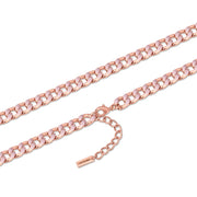 Kette roségold Emaille rosa