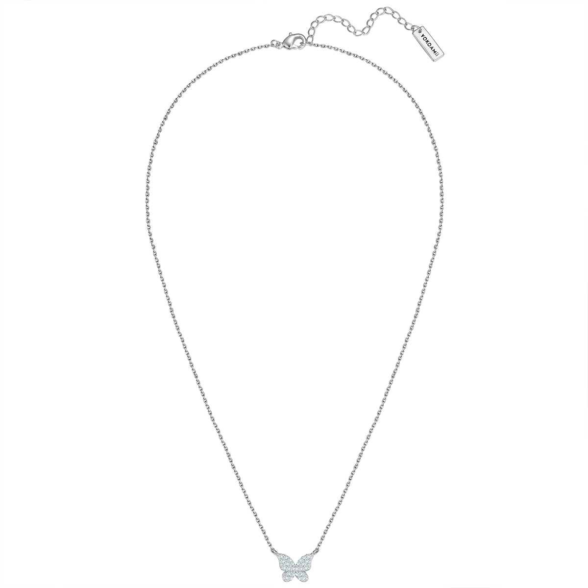 Kette mit Anhänger Zirkonia weiß